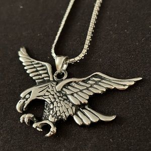 Brand New, Bald Eagle Pendant Necklace